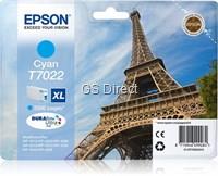 Epson Tinte cyan XL  T702240