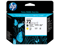 HP Druckkopf Nr.72 schwarz-matt+gelb C9384A  